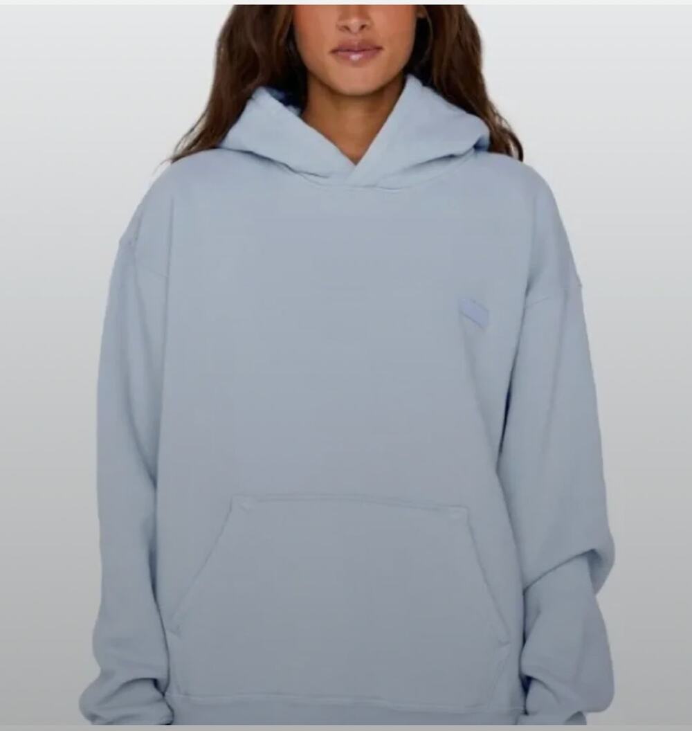Set Active Heavyweight Hoodie Pale Blue 100% cotton size M weighted gym